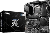 MSI Z490-A PRO ProSeries ATX Motherboard (10th Gen Intel Core, LGA 1200 Socket, DDR4, Dual M.2 Slots
