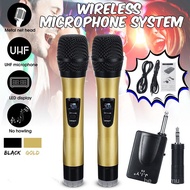 【Spot Goods】Quality Wireless Handheld Microphone DVD PC Mic System + Receiver KTV TV Karaoke Fast Shipping