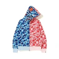 2025 2024 Spring Autumn Style 3D Printed Shark Head Classic Camouflage Hooded Cardigan Zipper Men Wo