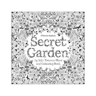 秘密花园：铅笔画填色书 Secret Garden: An Inky Treasure Hunt and Coloring Book 英文原版 [平装] [05--17]