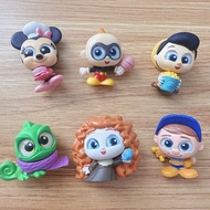 6Pcs Genuine Bulk Cargo Mini Stitch Alien Disney Princess Action Figure Doorables No Duplicate Style