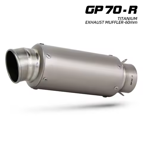 Universal 60mm motorcycle exhaust Project GP-70R Muffler For ZX-10R Panigale V4 990 Duke Z900 XMAX 3