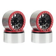 4pcs Hub Velg Beadlock Metal 2.2 Untuk 1 10 Rc Crawler Axial 2