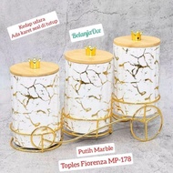 Toples Keramik Marble Set Rak Fiorenza