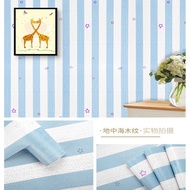Star Striped Wallpaper biru 9m to/ 10m x 45cm