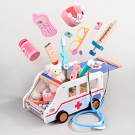 Dentist toy wooden vehicle