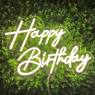 Happy Birthday Neon Sign for Wall Decor,Let's Party ,Oh Baby Led Neon Light Signs, Art Decoration Ha