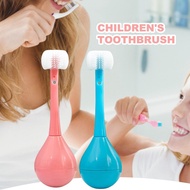 Baby Soft Toothbrush Three Sided Toothbrush 3D Tumbler Cute U Shape Wrap Oral Hygiene Kids Age 2-12