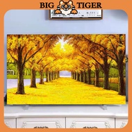 TV cover 42 inch / TV protector / 32 inch / ultra-thin LCD monitor cover 50 inch dustproof dirty 55 inch 65 inch desktop home decoration print pattern hanging flat curved universal