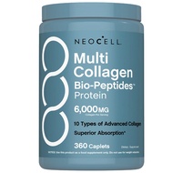 NeoCell Multi-Effect Collagen Peptide-360 Capsules-High Efficiency Absorption-I, II, III, IV, VIII, 