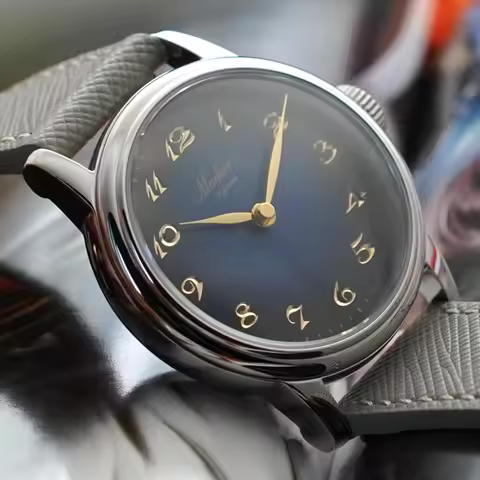 NEW Merkur Intaglio Watch 50m Skin Diver Watch Vintage Gray Mechanical Hand Watch 38mm Sapphire Relo