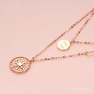 Kalung Kama Emas Mawar Mewah untuk Wanita 585 Emas Ungu Rusia Bersalut 14K Emas Dua Lapisan Jepun da