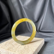 撒哈拉 | 黃翡飄綠手鐲 #16.8 黃加綠