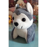 Soft Animal Husky Wolf Dog Plushie Doll Keychain
