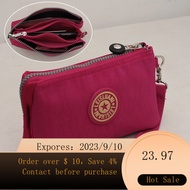 🌈coin pouch Canvas Wallet Mini Purse Clutch Women's Small Bag Multilayer Simplicity Handphone-Friendly Canvas Summer Fab
