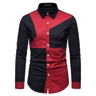 áo sơ mi áo sơ mi nam phối 2 màu cực ấn tượng và trẻ trung chất vải thoáng mát mặc thoải mái cả 4 mù