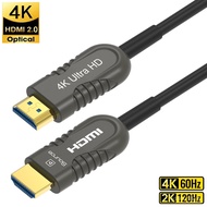 4K HDMI Cable Optical Fiber Cable 4K 60Hz 2K 120Hz HDMI-Compatible Cable HDR eARC for RTX Series HDTV PS5 XBox Projector