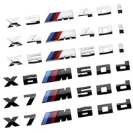 For BMW X3 X4 X5 X6 X7 M 7.3cm Sticker 40D 40I 50D 50I 60D 60I Modified Digital Displacement Standar