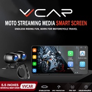 Vvvcar Motorcycle Driving Recorder Wireless carplay Projection Streaming Media Navigation Integrated Smart Car Machine