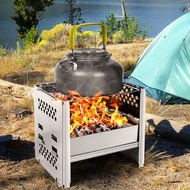 ))百變戶外組合野外求生燒烤爐  Outdoor Foldable and Portable Mini Charcoal BBQ Grill for Camping