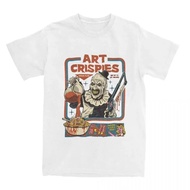 Art Crispies Terrifier Baju Badut Pakaian Lelaki Wanita Fesyen Tulen Retro Seram Baju Tee Pakaian Pe