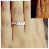 925 silver chain ring Wanita