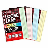 A5 Striped Color Binder Contents (20 rings) & B5 (26 rings)