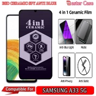 Tempered Glass SAMSUNG A33 5G Ceramic ESD Blue Anti SPY Screen Protector