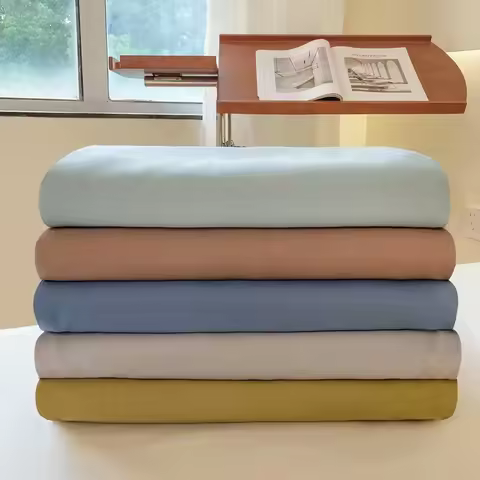 Single Pieces Four Season Household Double Bed Solid Color Bed Sheets Student Dormitory Bed Sheets
