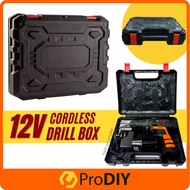 12V Electric Cordless Drill Empty Carrying Case Casing Drill Box Suitcase ONLY 钻箱