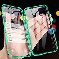 ZUZG 360 Metal Magnetic Phone Case For Huawei P30 Double Side Tempered Glass Cover