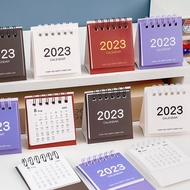 Calendar 2023 Simple Desk Calendar Creative Mini Solid Color Desktop Calendar Ornament Student