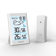 【Be worth】 Smart Wireless Weather Station Big Lcd Digital In/outdoor Thermometer Hygrometer Remote Sensor Alarm Time Clock Weather Forecast