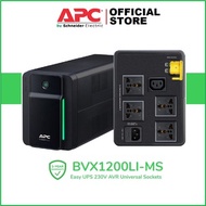 UPS APC 1200VA 230V (BVX1200LI-MS) 50 Hz or 60 Hz (auto-sensing) Output connection 4 Universal