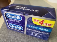 全新 Oral - B 美白牙膏 4 支裝
