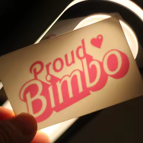 Adult proud bimbo Temporary Tattoo Body Art Sticker for Women Safe Non-Toxic