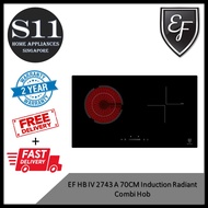 EF HB IV 2734 A 70CM INDUCTION RADIANT COMBI HOB *2 YEARS LOCAL WARRANTY