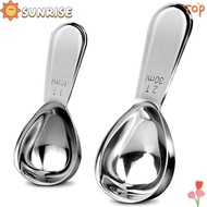 SUNRISE Coffee Scoops, 15/30ml Stainless Steel Coffee Bean Measuring Spoons, Durable 1 Tbsp or 2 Tbs