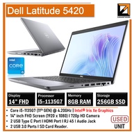 Dell Latitude 5420 14"inch  Core i5-11th GEN  Business & Student Laptop (1 YEAR WARRANTY T&C) WIN 11