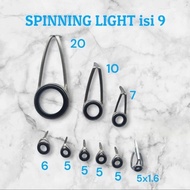 9-ring Spinning Light Fishing Rod Guide