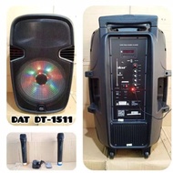 [ Bisa Spk ] Speaker Portable Dat Dt 1511 15 Inch Original Dat Dt1511