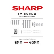 [SHARP] TV Screw for TV Bracket Holes VESA Wall Mount Skru untuk Lubang Pengantung TV