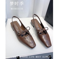 mary jane shoes school shoes Comfortable and casual French style [Vintage Square Toe Design] Vintage