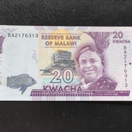 L - 82 Uang Lama Malawi 20 Kwacha Tahun 2016