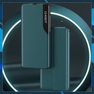 Casing OPPO Reno2 Reno2Z 2F A92020 Half-side display flip leather phone case cover cases