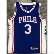 BKB NBA Jersey Philadelphia 76ers No.3 IVERSON Classic Jersey Sports Vest Commemorative Edition Plus
