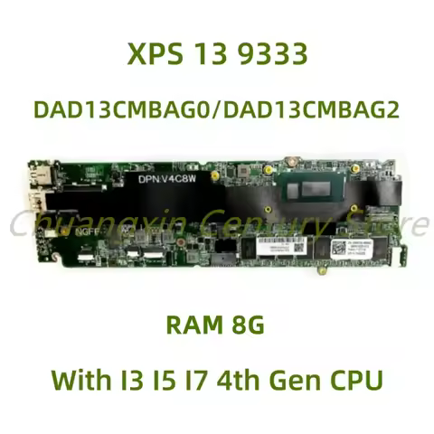 Suitable for DELL XPS 13 9333 laptop motherboard DAD13CMBAG0 DAD13CMBAG2 with I3 I5 I7 4th Gen CPU 8