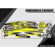 APACHE MOTIF STRIPING STICKER VARIATIONS FOR PACIFIC FOLDING BIKES
