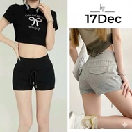 Women's 2-Skin Fleece Shorts High Waist Drawstring With Pockets Beautiful Form DEC 485