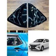 new axia 2023 2025 car triangle mirror cover accessories Gross black